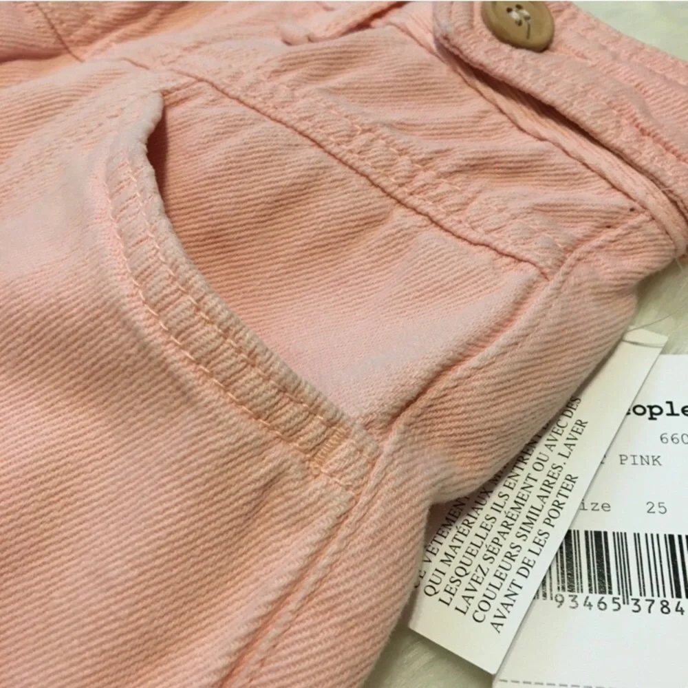 We The Free | NWT Free People Soft Pink City of Lights High Rise Jeans - Picture 9 of 14